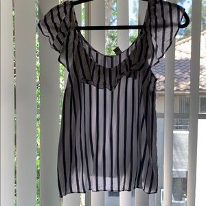 Navy and white stripes top!